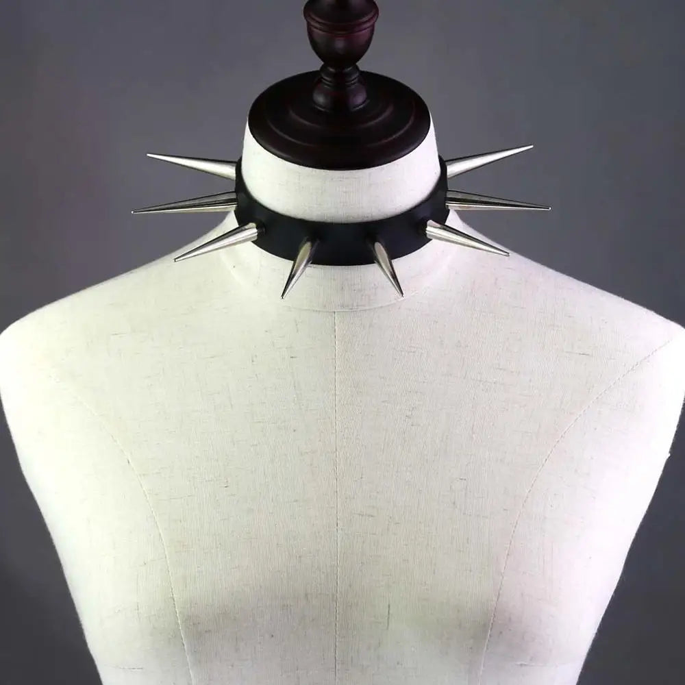 Big Long Spiked Choker