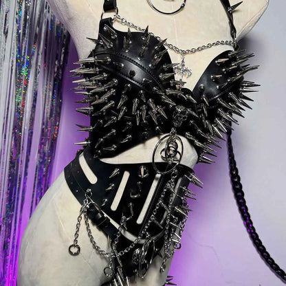 Studded Goth Halter Top