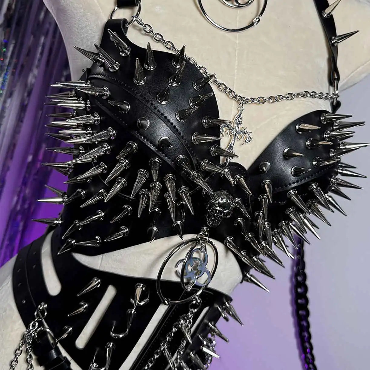 Studded Goth Halter Top