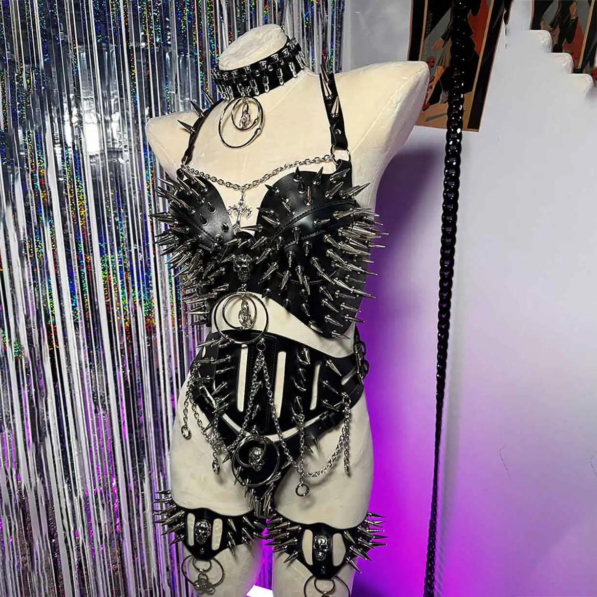 Studded Goth Halter Top