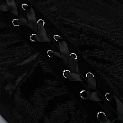 Velvet Split Strap Dress