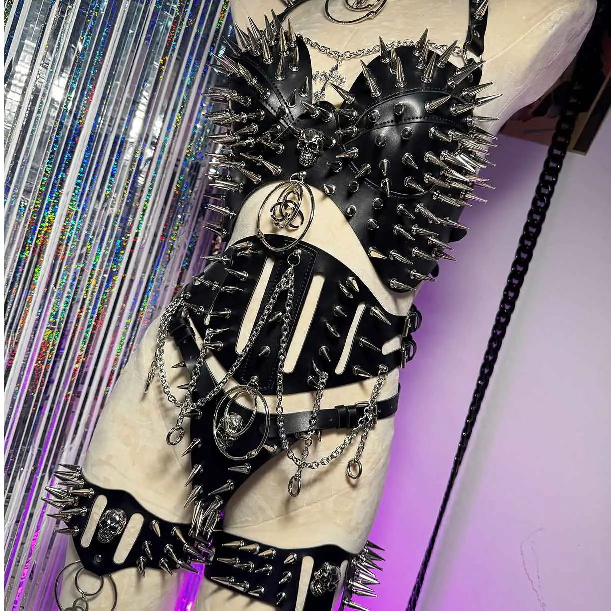 Studded Goth Halter Top