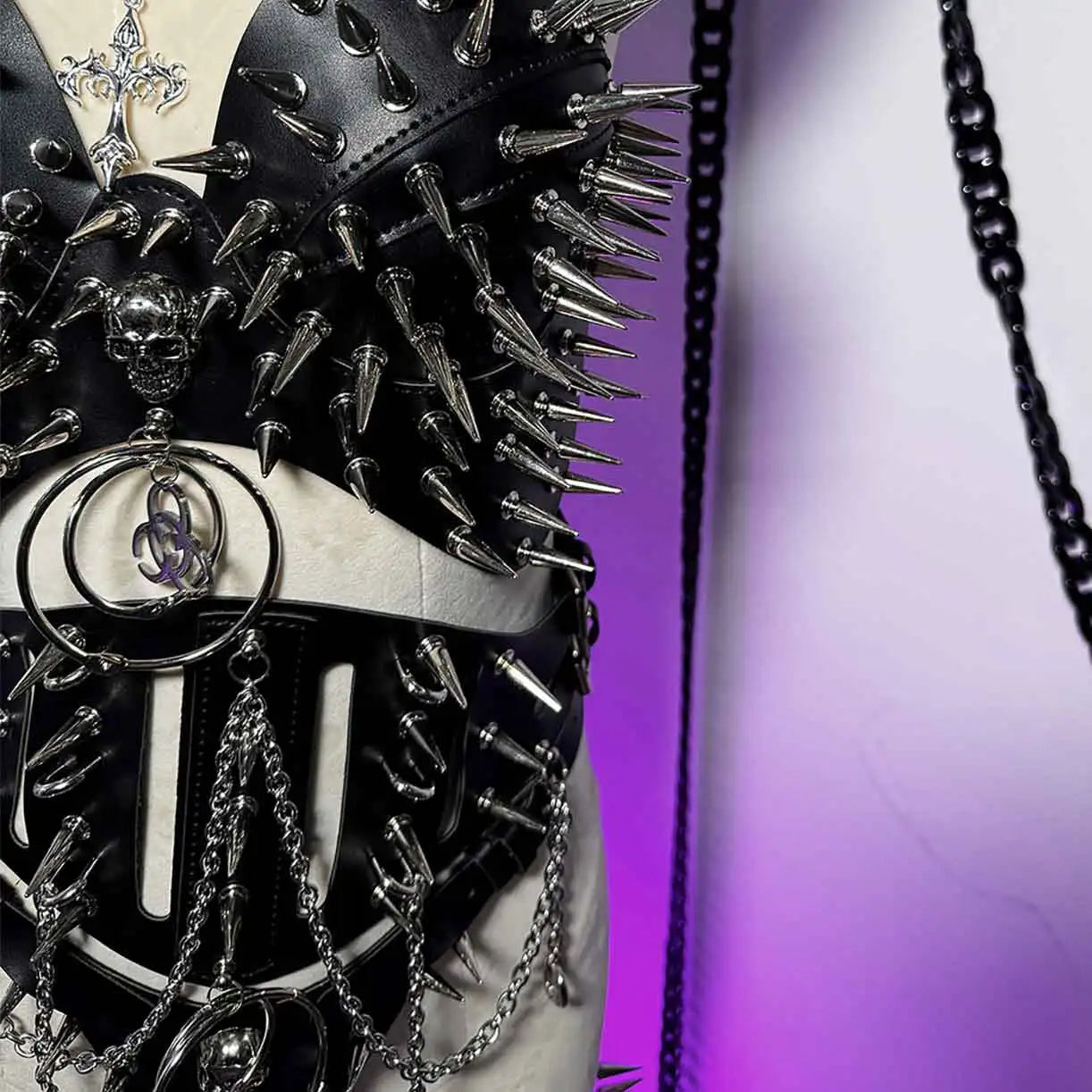 Studded Goth Halter Top