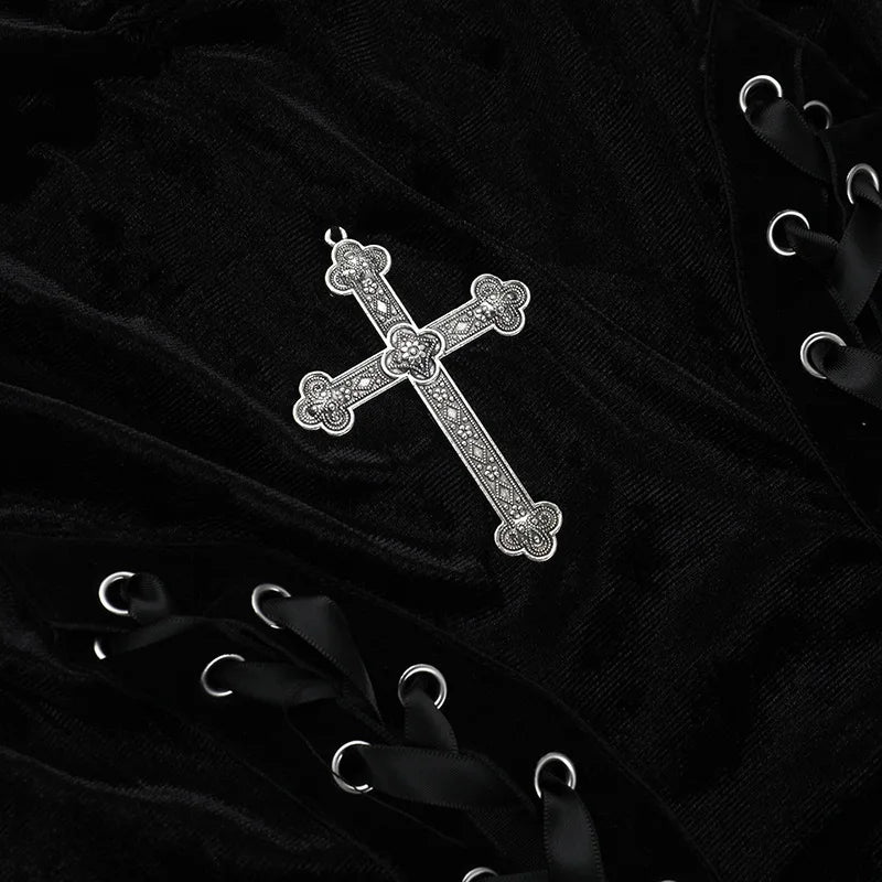 Velvet Split Strap Dress