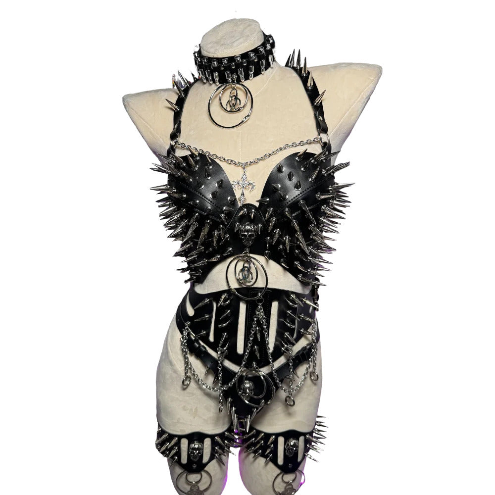 Studded Goth Halter Top