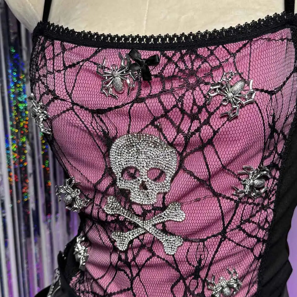 Spider Bow Halter Top