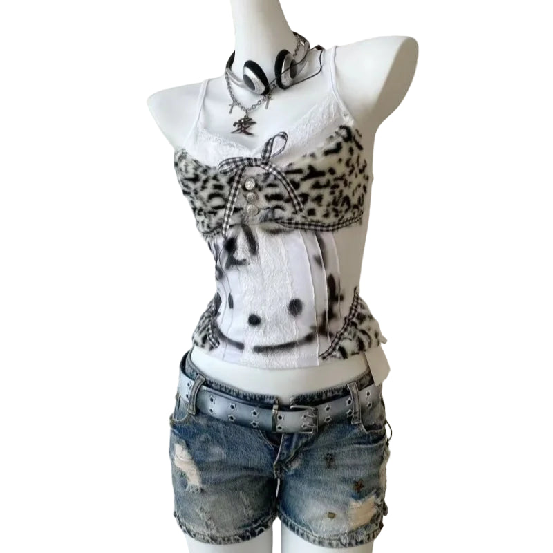 Gothic Y2K Hello Kitty Top